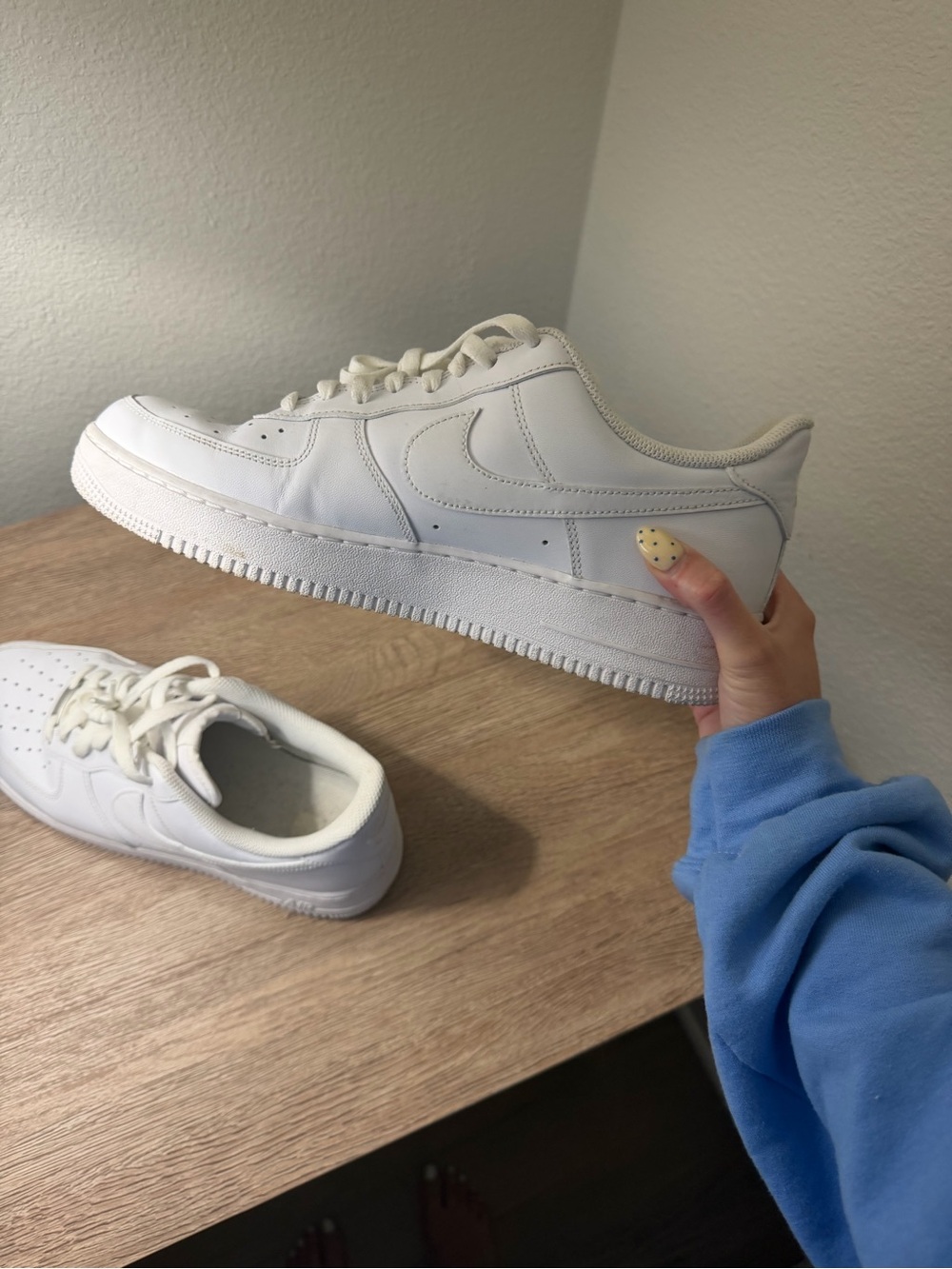 Nike White Low-Top Leather Sneakers